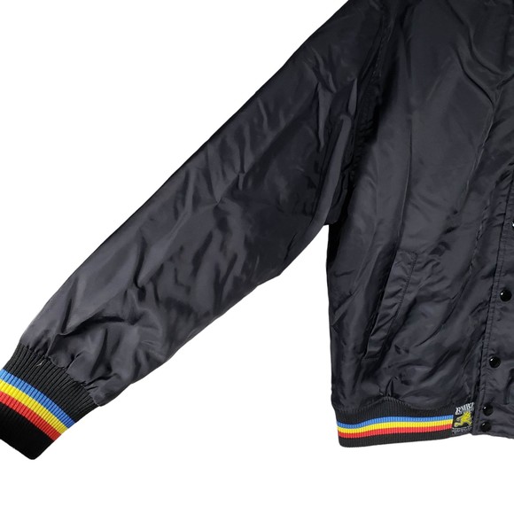 RMBZ Root of Money Boyz Men's size X-Large Black & Rainbow Jacket - Picture 5 of 10